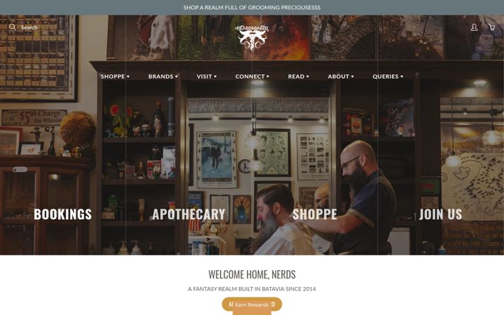 Screenshot di beardsgaardbarbers.com