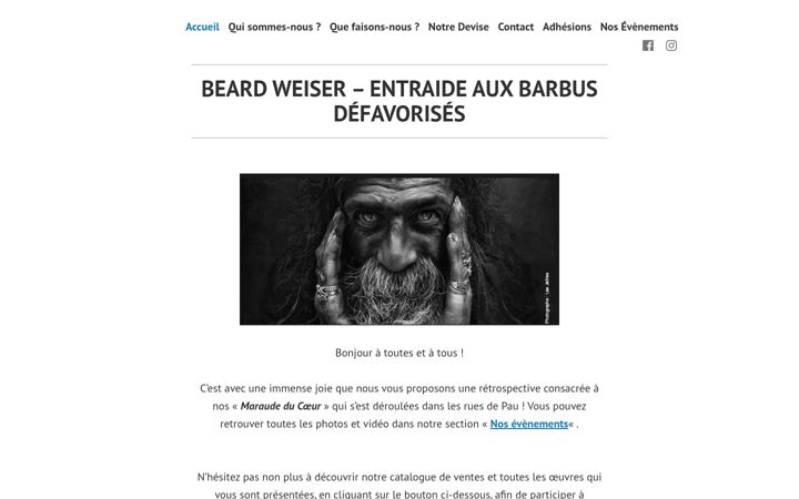 Screenshot of beardweiserentraide.org