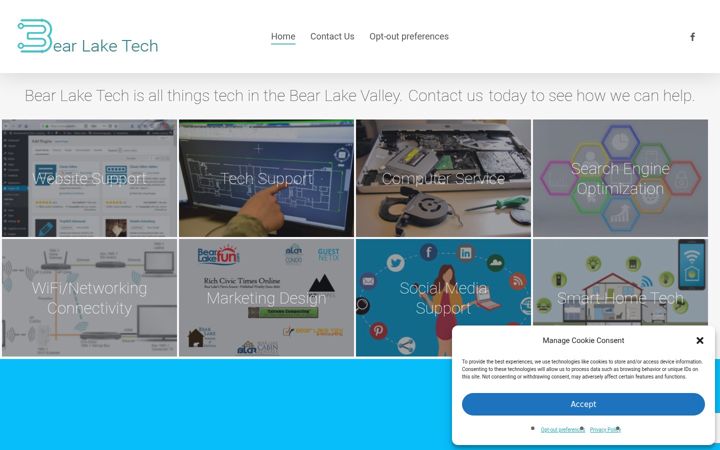 Screenshot of bearlaketech.com