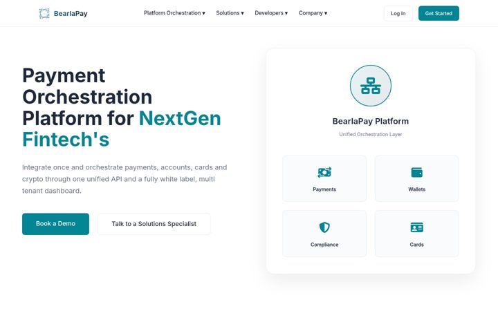 Screenshot of bearlapay.com