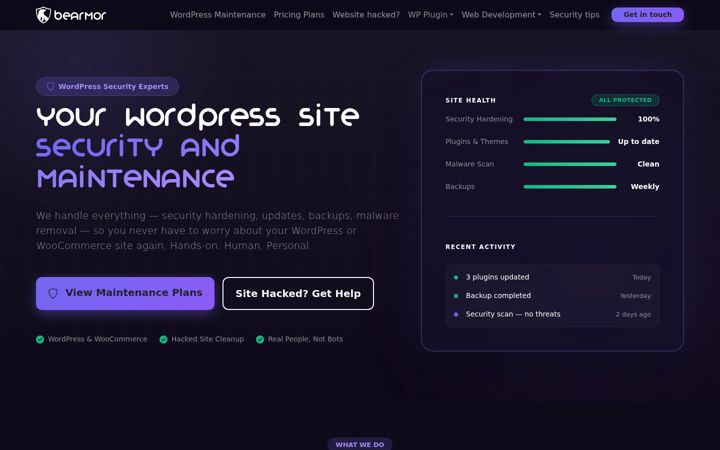 Screenshot of bearmor.eu