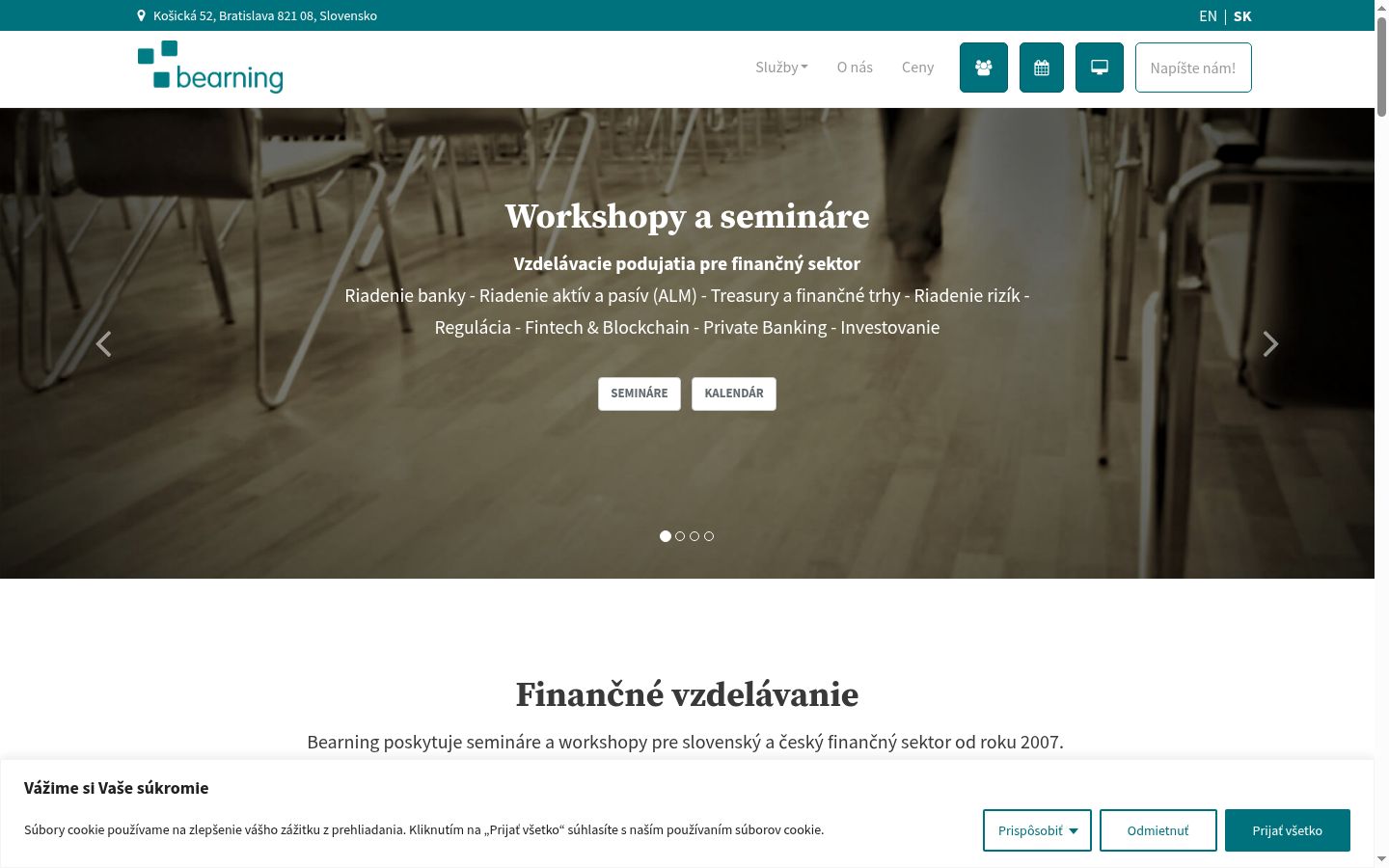 Screenshot tal-banner tal-kunsens muri qabel kwalunkwe interazzjoni