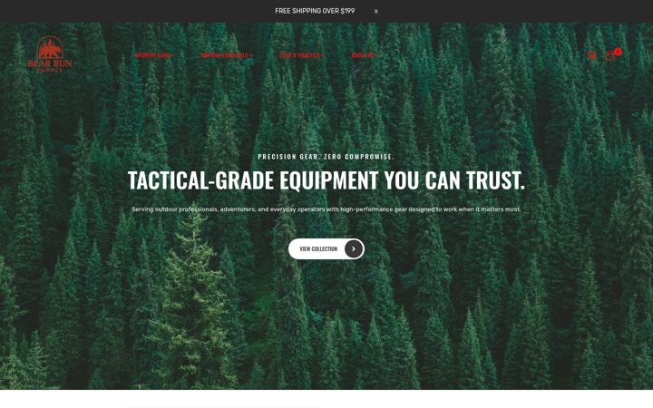 Screenshot of bearrunsupply.com