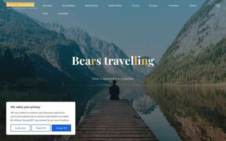 Ekrānuzņēmums no bears-travelling.cz