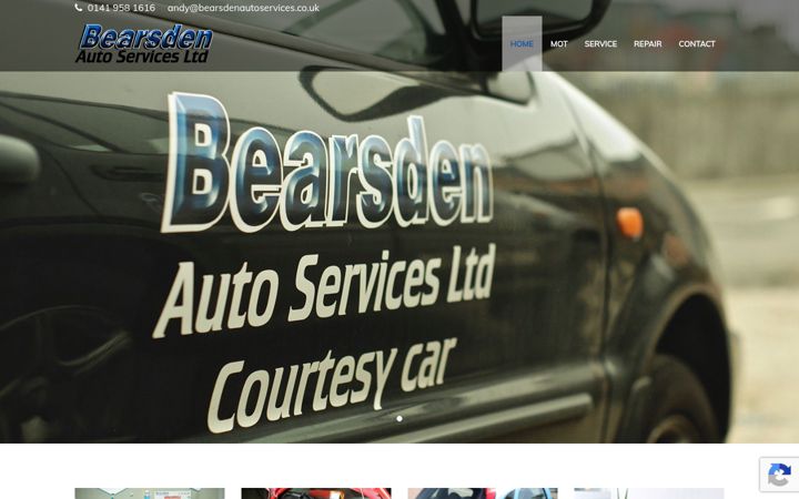 Screenshot of bearsdenautoservices.co.uk
