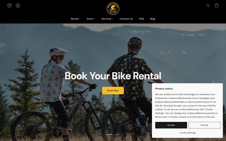 Screenshot of bearstreetoutfitters.com