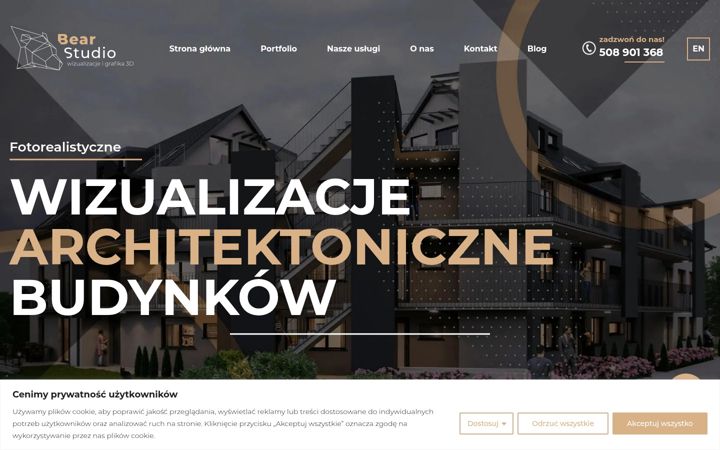 Screenshot of bearstudio.pl