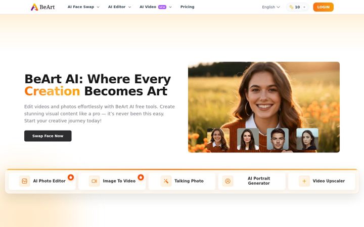 Screenshot of beart.ai