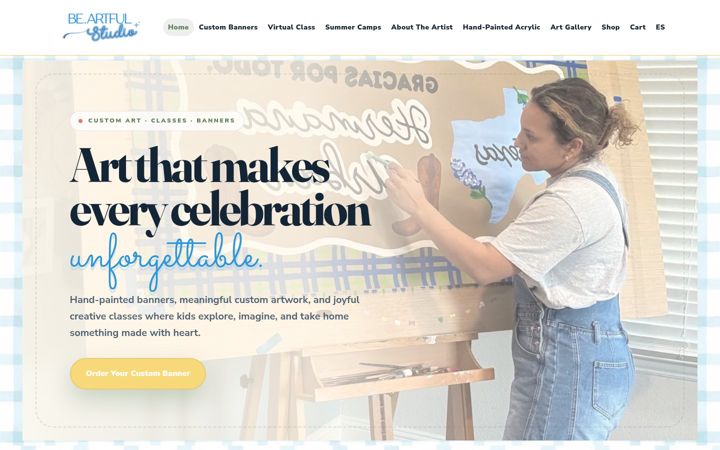 Screenshot of beartfulstudio.com