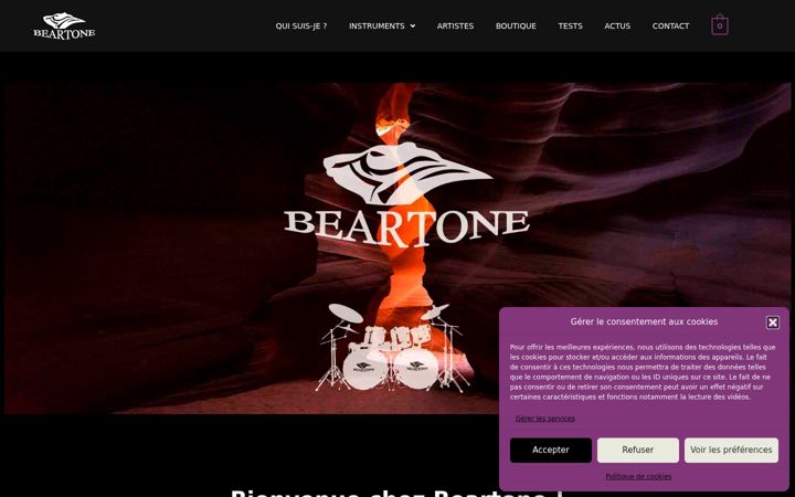 Snímek obrazovky beartone.fr