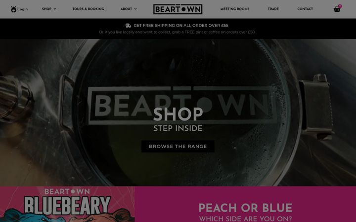 Screenshot von beartownbrewery.co.uk