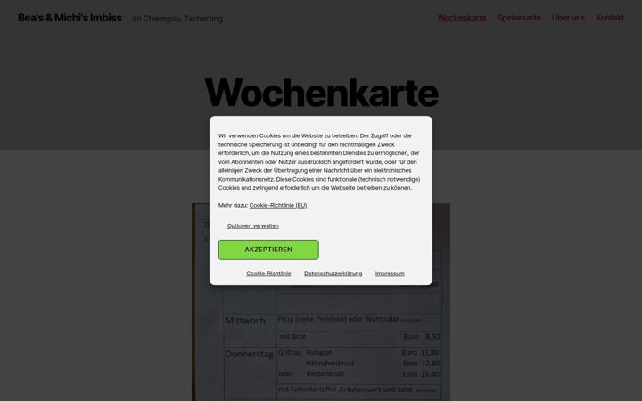 Screenshot of beas-und-michis-imbiss.de