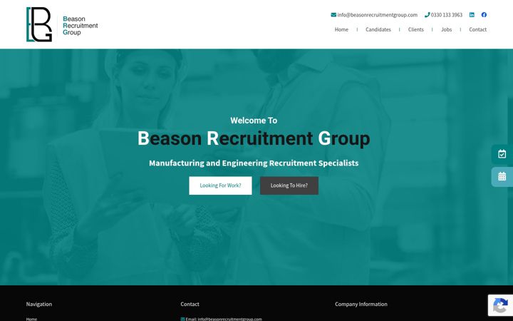 Screenshot of beasonrecruitmentgroup.com