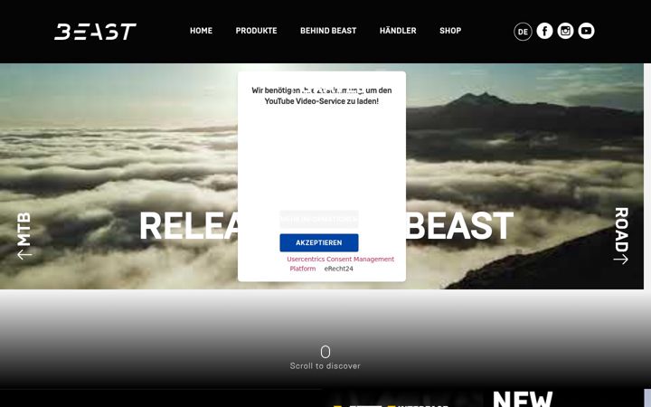 Screenshot van beast-components.de