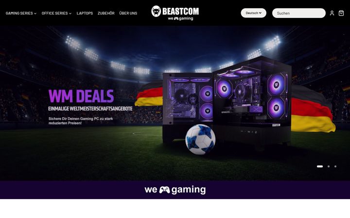 Screenshot of beastcom.eu