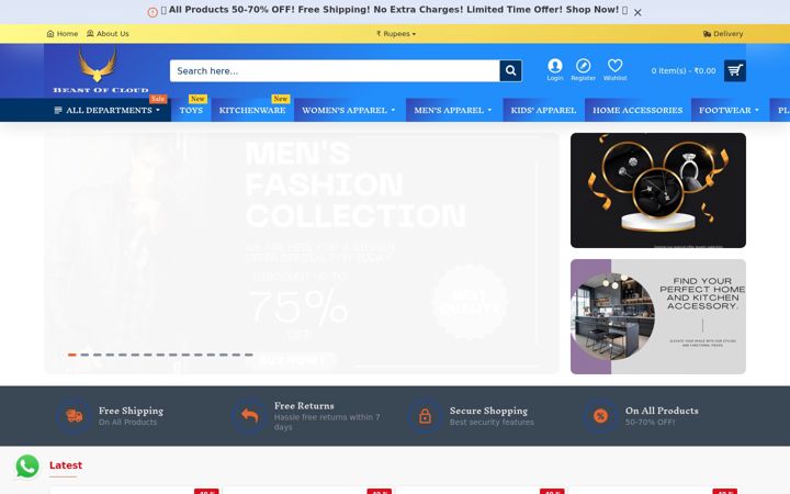 Screenshot of beastofcloud.com