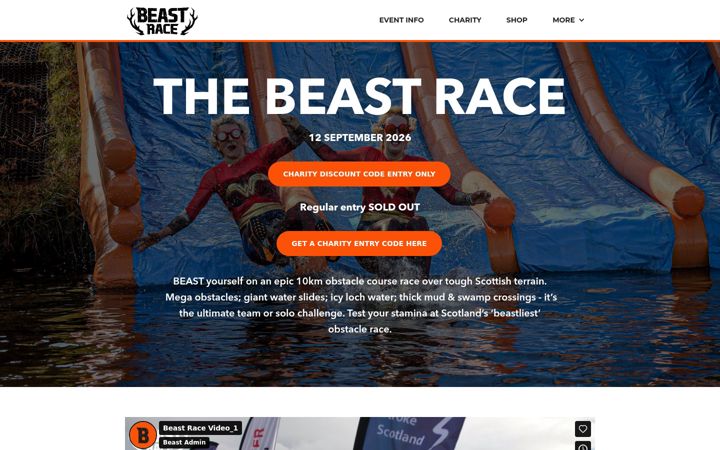 Screenshot of beastrace.co.uk