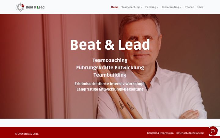 Screenshot of beat-and-lead.de