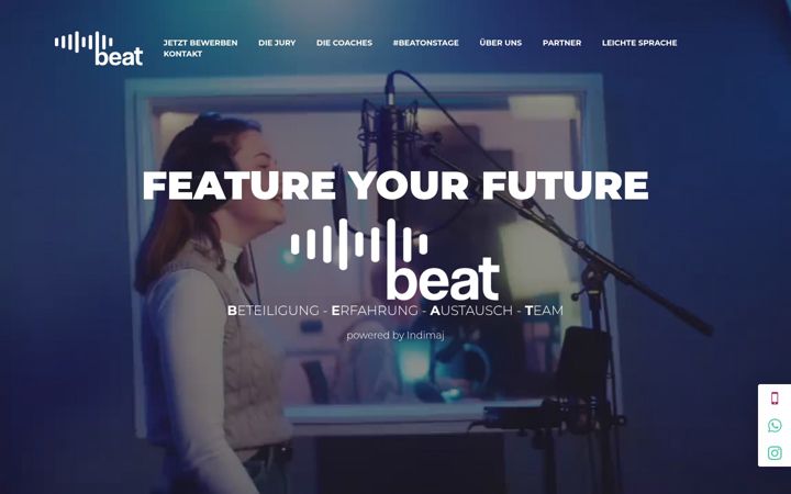 Screenshot of beat-projekt.de