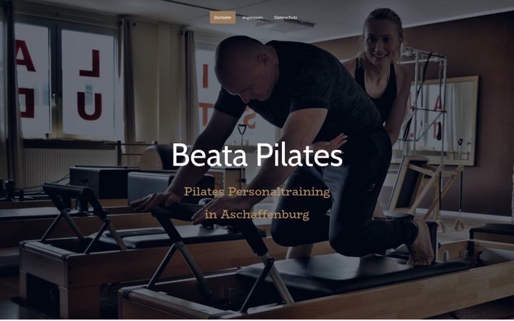 Screenshot of beata-pilates.de
