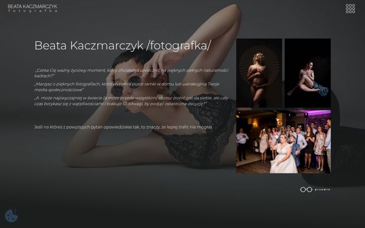 Screenshot of beatakaczmarczyk.pl
