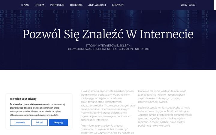 Screenshot του beataklimmarketing.pl