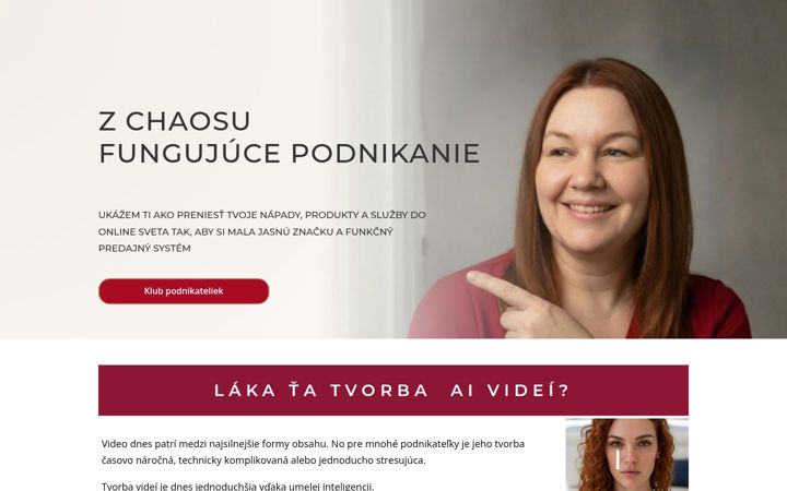 Snímek obrazovky beatazahumenska.sk