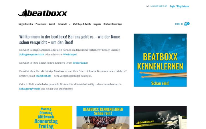 Screenshot of beatboxx.at