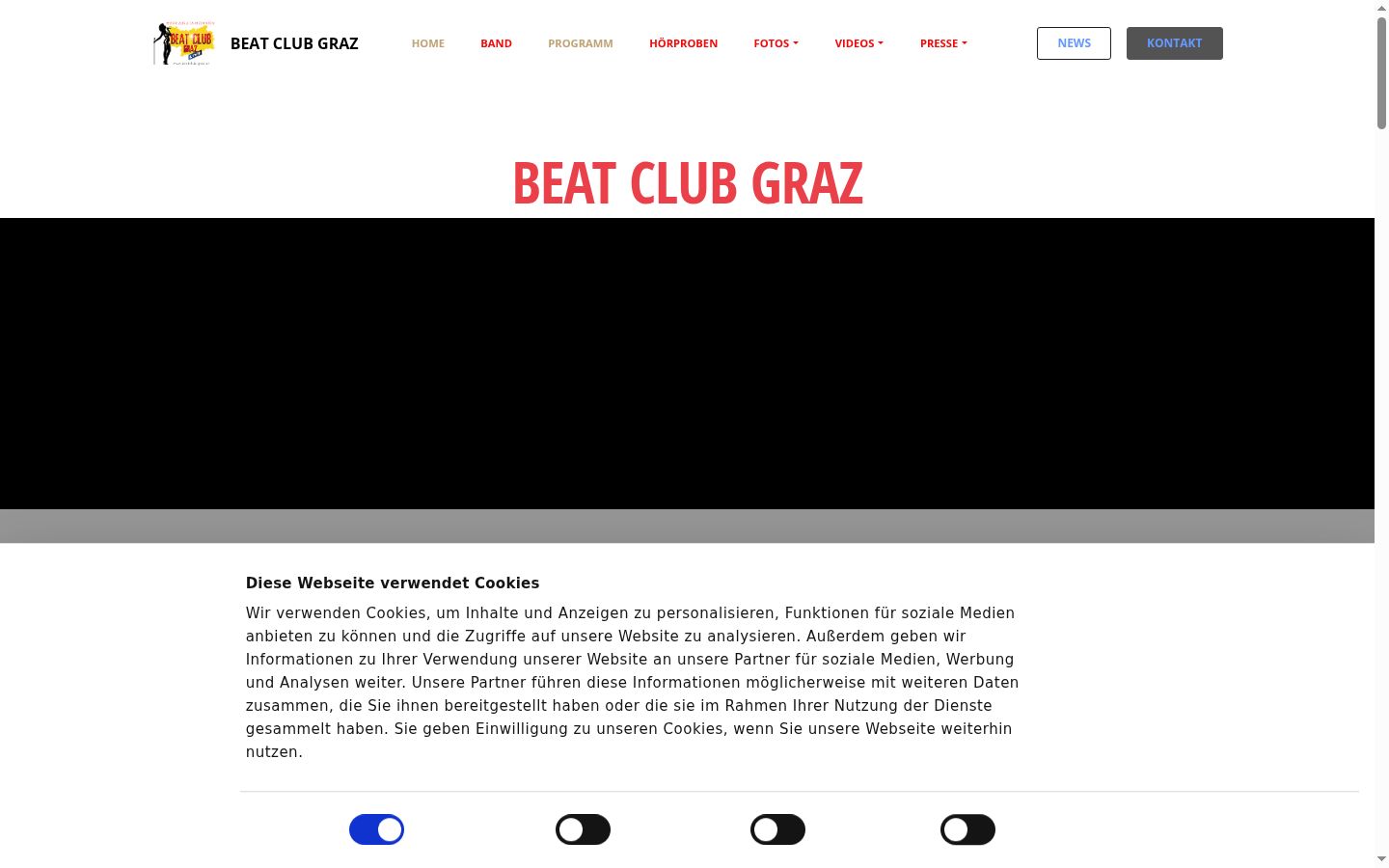Screenshot van de toestemmingsbanner zoals getoond vóór enige interactie