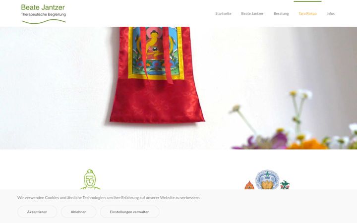 Screenshot of beate-jantzer.de