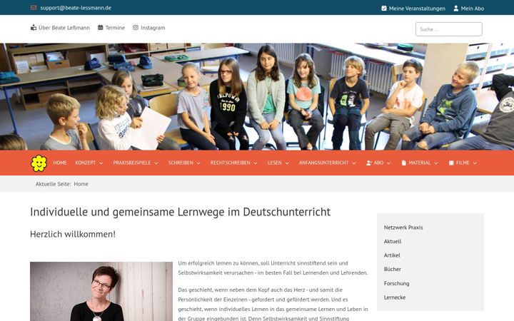 Screenshot of beate-lessmann.de