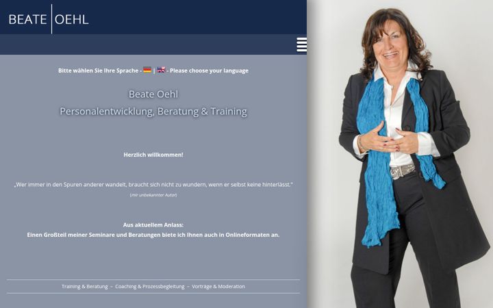 Screenshot of beate-oehl.de