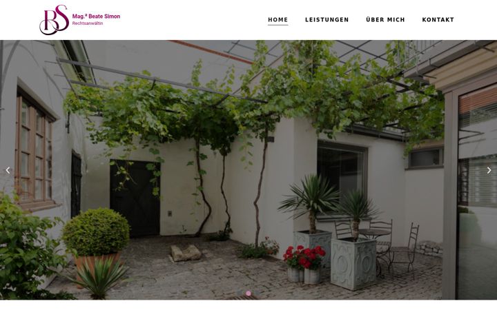 Screenshot of beate-simon.at