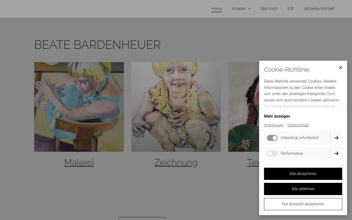 Screenshot of beatebardenheuer.de