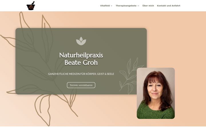 Screenshot of beategroh.de