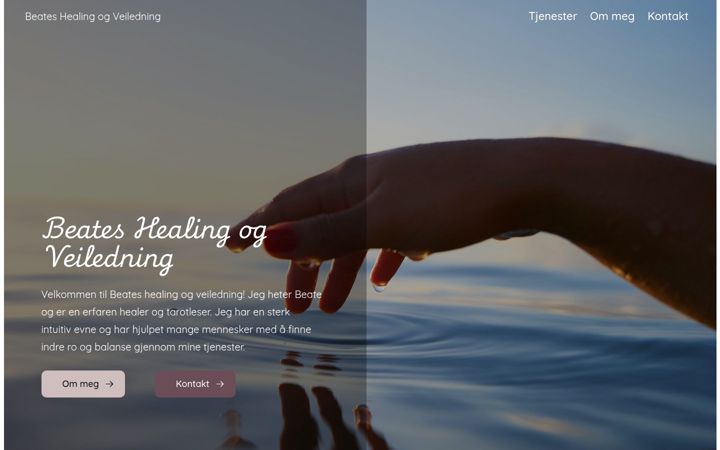 Screenshot of beateshealing.no