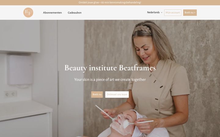 Screenshot ta' beatframes.nl