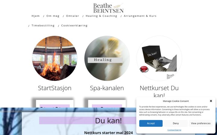 Screenshot of beatheberntsen.no