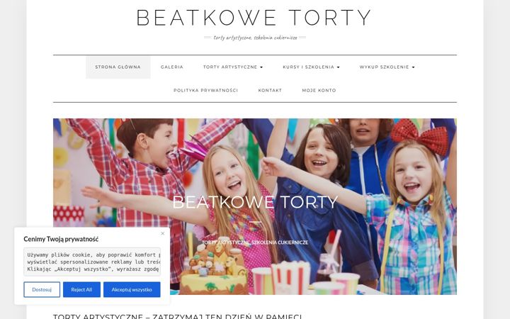 Screenshot von beatkowetorty.pl