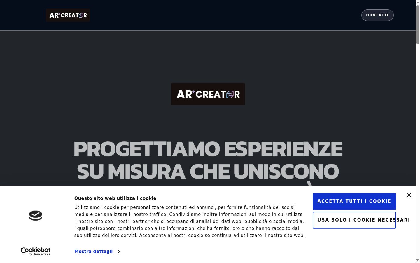 Capture d'écran de la bannière de consentement affichée avant toute interaction