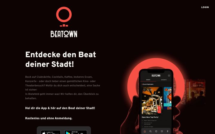 Screenshot of beatown.de