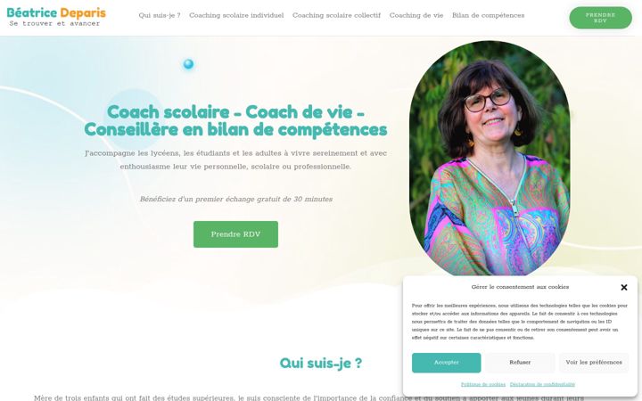 Snímek obrazovky beatrice-deparis.fr