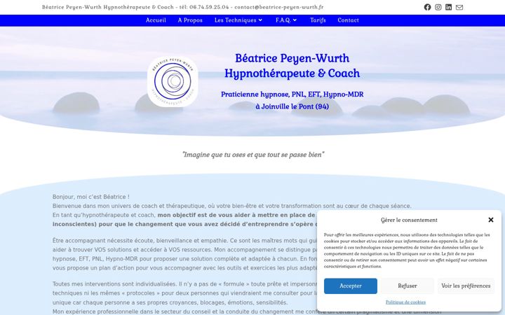 Screenshot of beatrice-peyen-wurth.fr