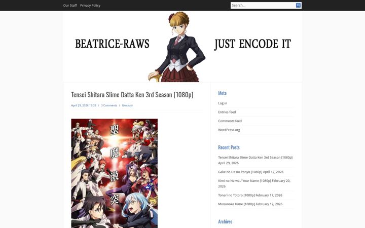 Screenshot of beatrice-raws.org