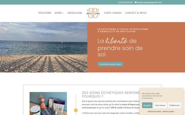 Screenshot of beatricebeget.fr