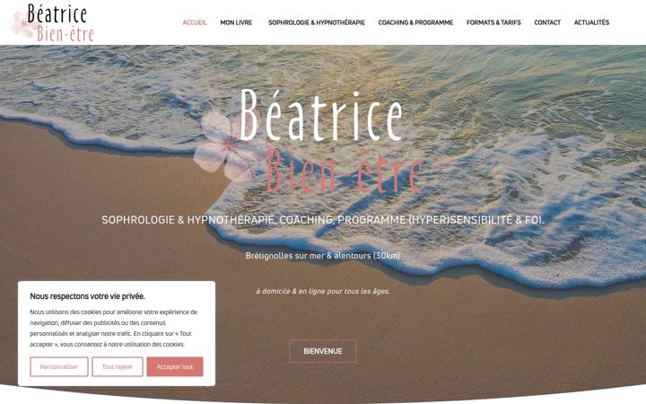 Screenshot of beatricebienetre.com