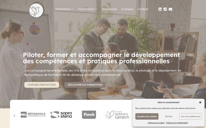 Screenshot of beatricedespretz.fr