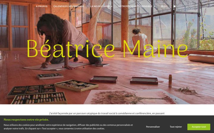 Screenshot of beatricemaine.com