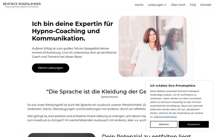 Screenshot van beatricerosenlehner.de