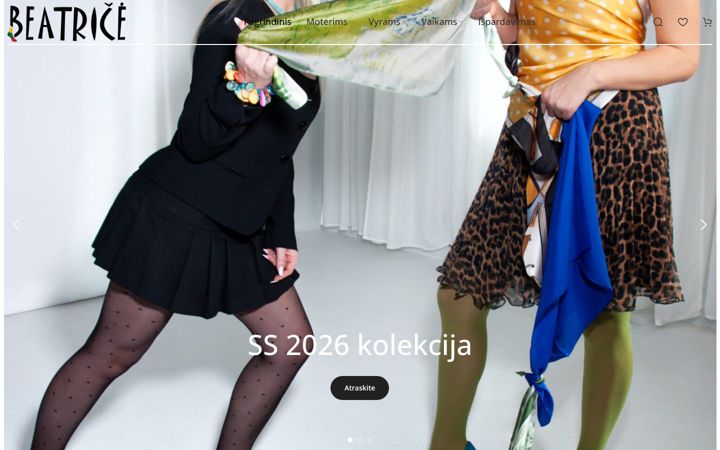 Ekraanipilt saidist beatriceshop.lt